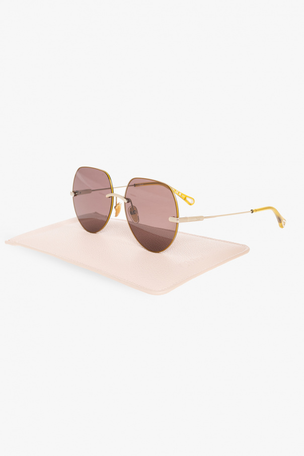 Chloé Logo Engraved Sunglasses Womens Accessories Vitkac 3006